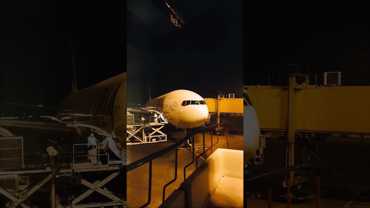 PIA Boeing 777 APBHV at Lahore Airport