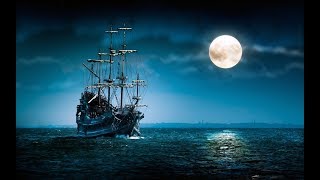 Sonido de dormir en un barco en alta mar (Ruido de madera y oceáno)