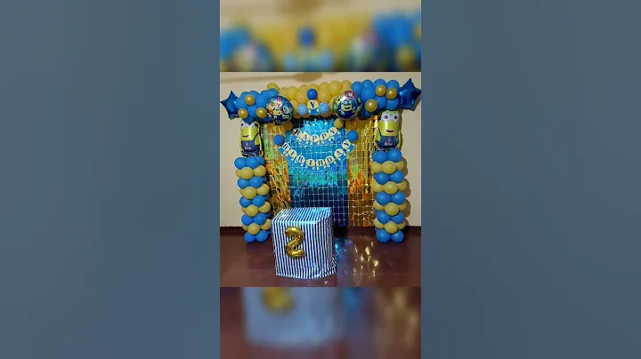 Minion Birthday theme for kids 😍💛