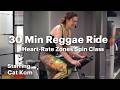 🎶🌞30 Min Reggae Ride (Your Zone) w/ Cat Kom | Pick Your Intensity Spin Class!!