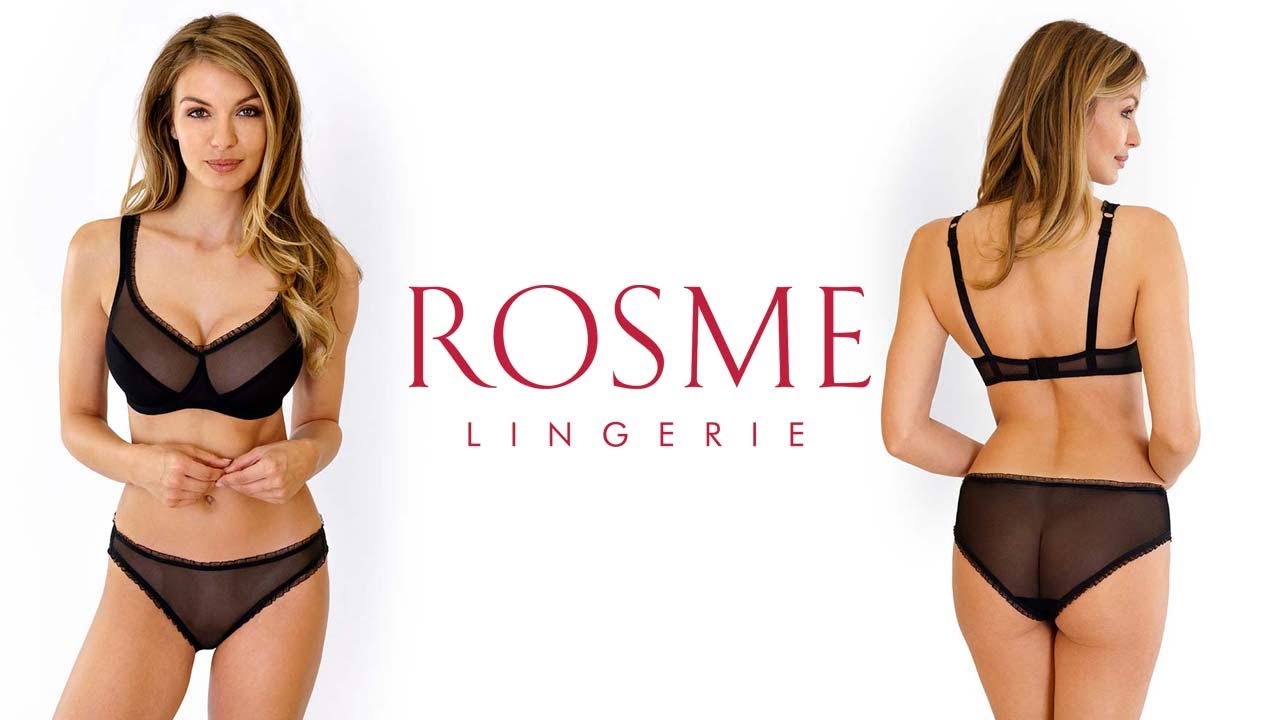 Soft cup bra with underwire and classic briefs from ROSME