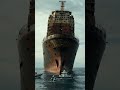 A big Cargo ship stuck and broken mid of the Ocean  #ship #shorts