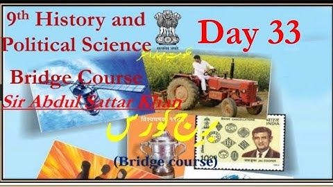 9th History and Political Science Bridge Course Day 33 Urdu Medium Question Answer