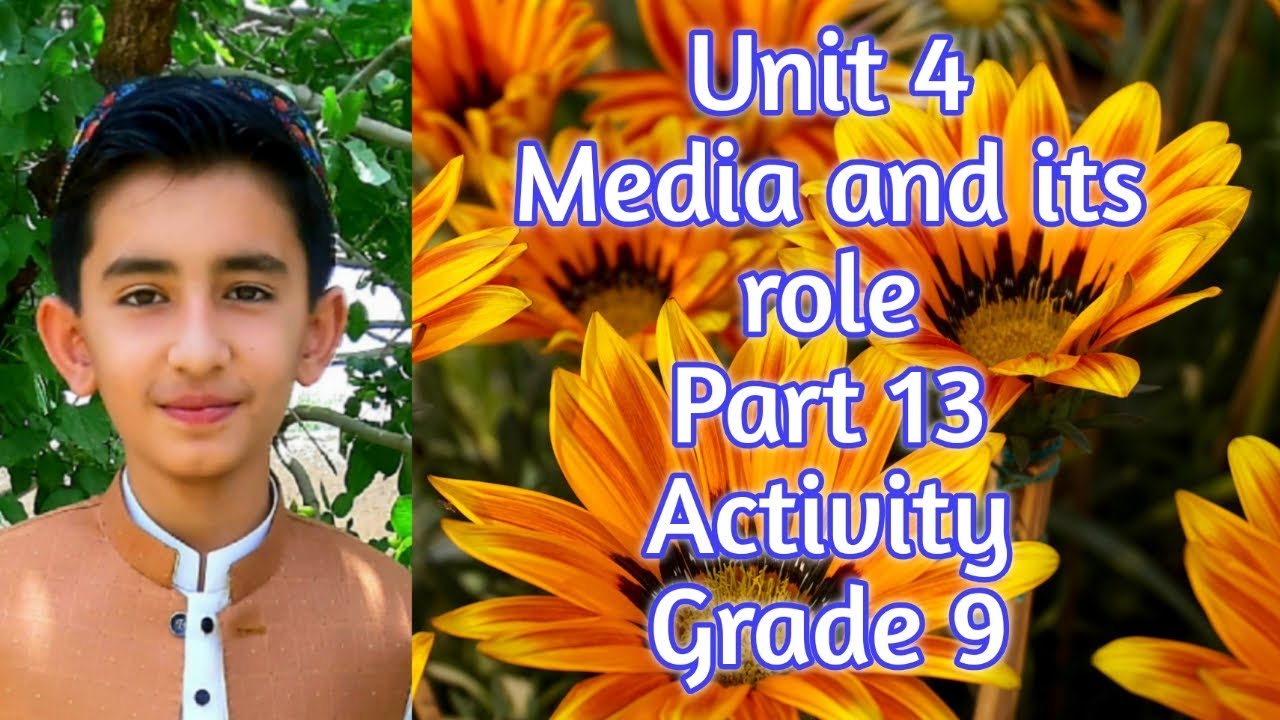 Unit 4, Media and its role, Activity, Part 13, Grade 10, Balochistan