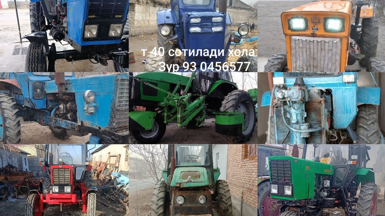 BARCH TURDAGI ARZON TRAKTOR NARXLARI BILAN TANISHING 