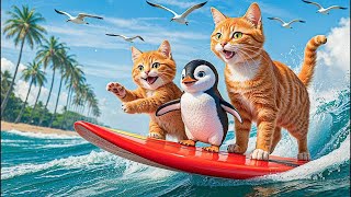 Download Lagu Mama cat the journey to work to buy a new car for the kitten. MP3 Download Lagu Mama cat the journey to work to buy a new car for the kitten. MP3