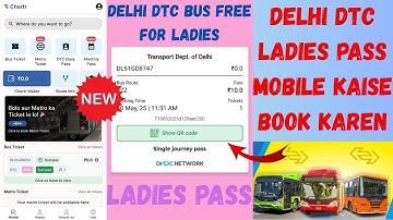 Delhi DTC Ladies Free Pass mobile Kaise book Karen ✅ | Delhi DTC Ladies Pass online Book #dtc