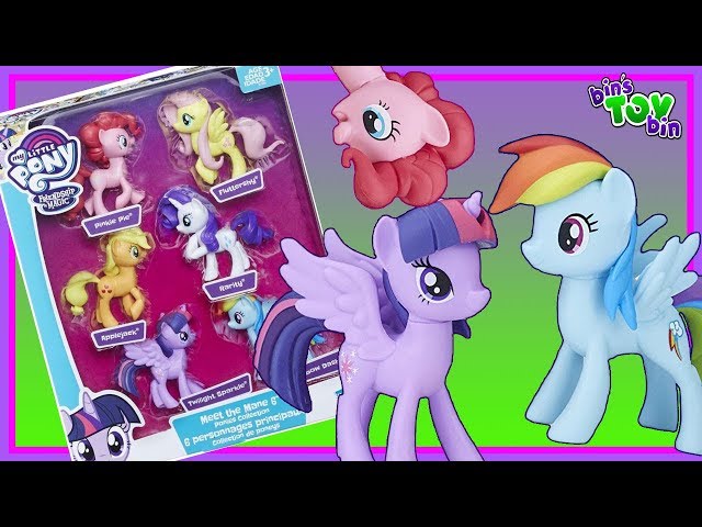  My Little Pony Toys Meet The Mane 6 Ponies Collection (  Exclusive) Doll Playset