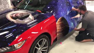 Reflective Mustang Vinyl Wrap