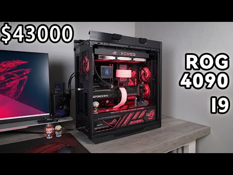 43,000 i9+4090 water-cooled computer installation ROG motherboard + ROG chassis + ROG graphics card