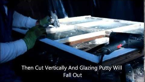 How To Removing Glazing Putty From An Old Wooden Sash Window