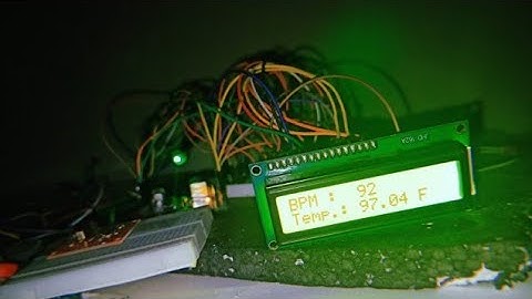 IoT Based Patient Health Monitoring using ESP8266 & Arduino