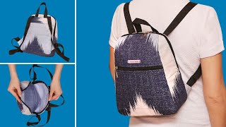 The easiest rectangular backpack - I will teach how to sew one!