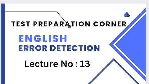 English error detection lecture no:13 |BPS5 to BPS15 |Spsc |FIA |FBR