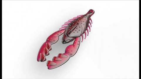 CAD model of one our lures designed with recessed hook eye detail.