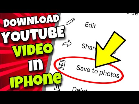 How To Download Youtube Videos To Iphone's Photos Gallery