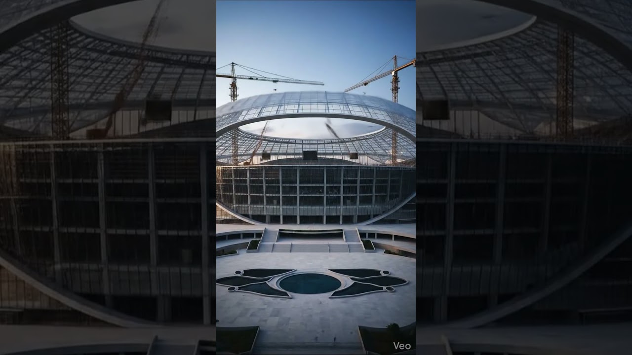 Football Stadium Built in Seconds  