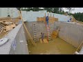 Removing the Pool Concrete Forms and Backfilling Around the Pool