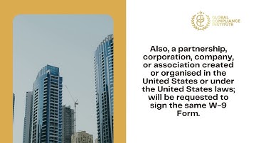 GCI FATCA Video Series #2 - IRS FATCA W 9 form