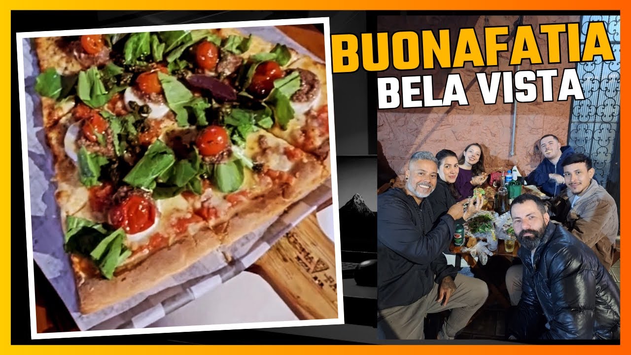 Andamos a pé mais de 2 km pra comer na BUONAFATIA.