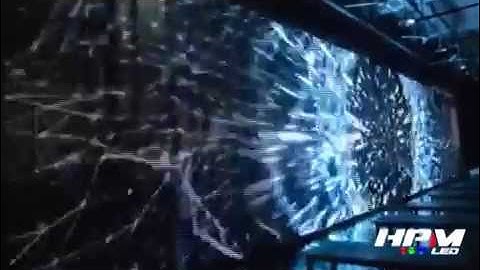 new big transparent LED display aging test - HPMLED