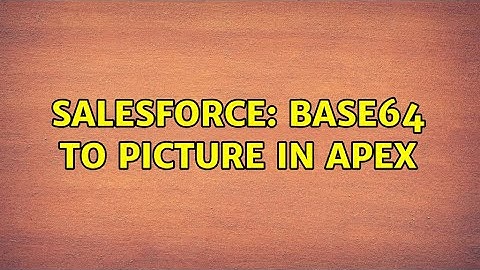 Salesforce: Base64 to Picture In Apex