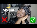 SLEEPING WITH LOCS | HOW TO PROPERLY PROTECT YOUR LOCS WHILE SLEEPING 😴 | #KUWC