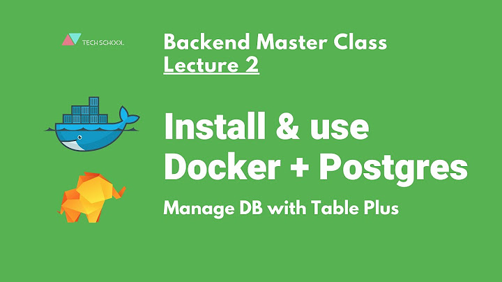 [Backend #2] Install & use Docker + Postgres + TablePlus to create DB schema