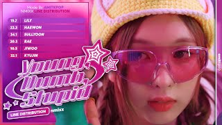 [CORRECTED 100%] NMIXX - Young, Dumb, Stupid | Line Distribution