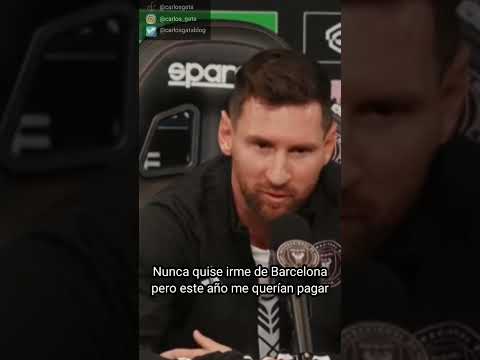 Messi se quería