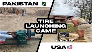 Tire Launching Game Pakistan VS United States screenshot 3
