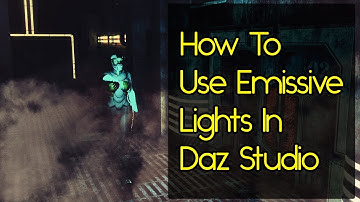 Daz Studio Lighting Tutorial - Emissive Lights
