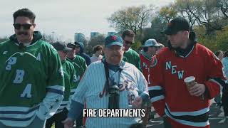 Frank the Tank Walks With the NYPD & FDNY