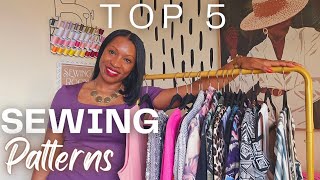 My Top 5 Stretch Knit Sewing Patterns #sewing #diyfashion #knits