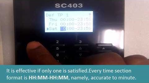 how to set timezone in sc403