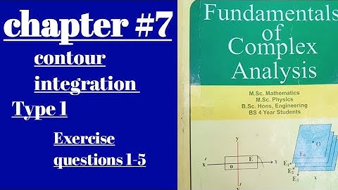 Complex Analysis// Contour Integration// chapter #7// Type 1 With exercise questions