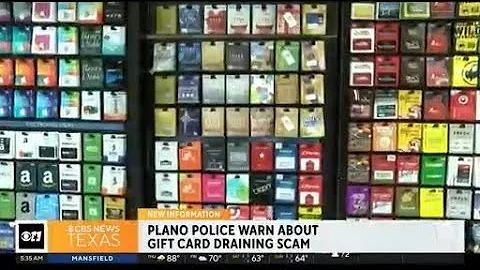 Plano police warn about gift card draining scam