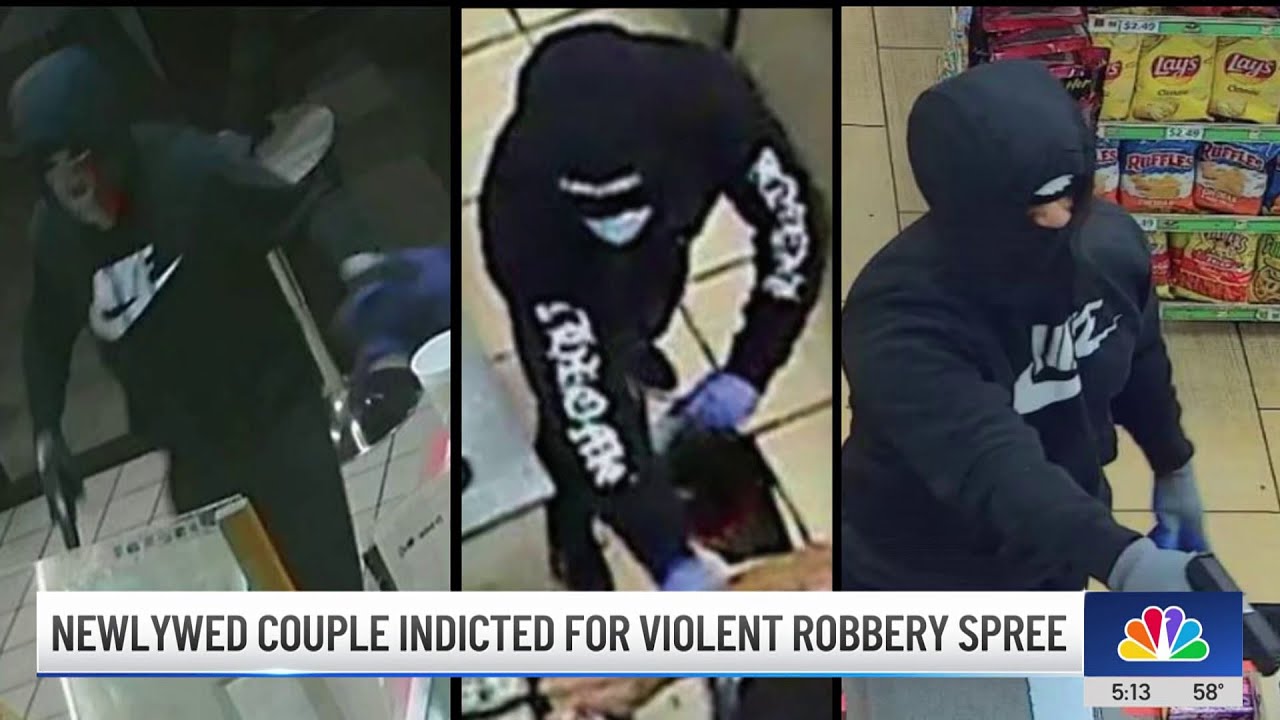 Newlyweds among those charged in two-week armed robbery spree - YouTube