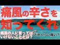 痛風の痛みに耐えながら、痛風の辛さを叫んだ【せやろがいおじさん】