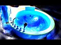 Calming hot tub sounds in a hurricane 