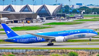 30 MINS LANDINGS & TAKEOFFS at BKK | 4K | Close Up Plane Spotting at Bangkok Suvarnabhumi (2022)