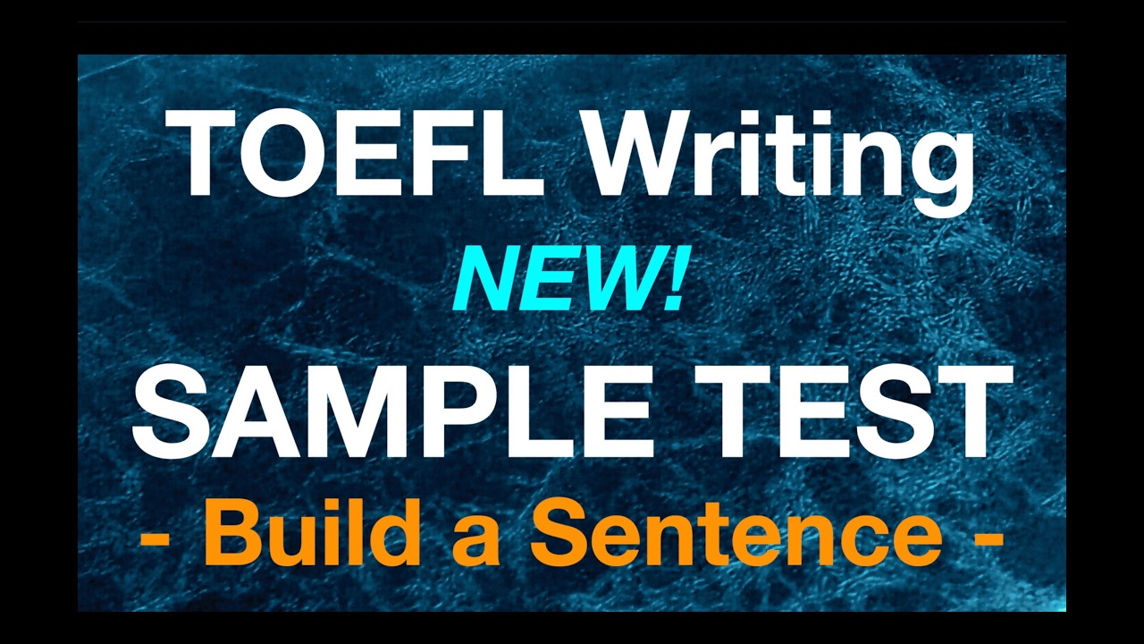 【TOEFL Build a Sentence】Sample Tests – No.5