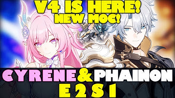 V4 IS HERE! E2S1 Phainon X E2S1 Cyrene! │ HSR 3.7 Beta V4 - New MOC