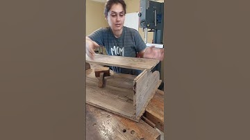 Assembling the top of the writing desk with sliding dovetails #writingdesk #walnut #dovetails