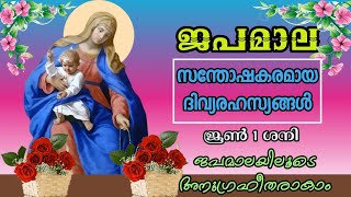 ജപമാല / സന്തോഷകരമായ ദിവ്യ രഹസ്യങ്ങൾ/Rosary prayer june 1/ joyful mysteries Malayalam