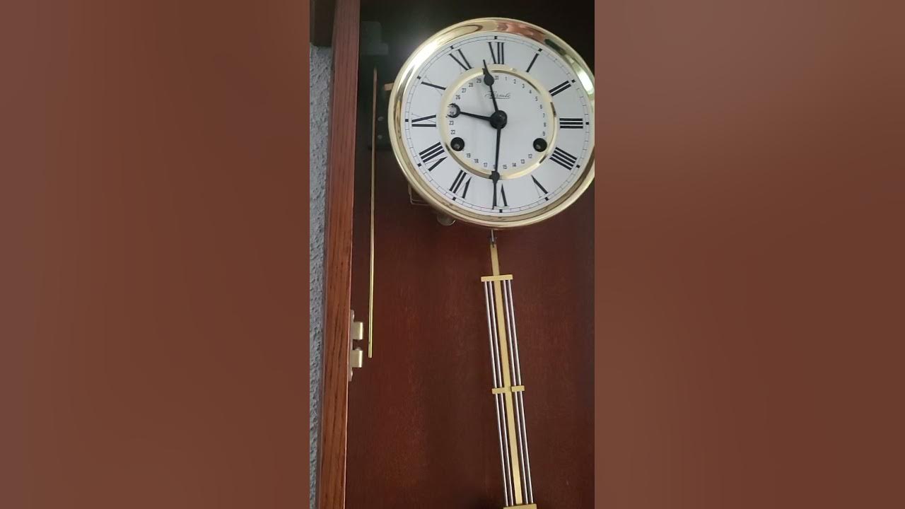 German Hermle BIMBAM clock with date YouTube