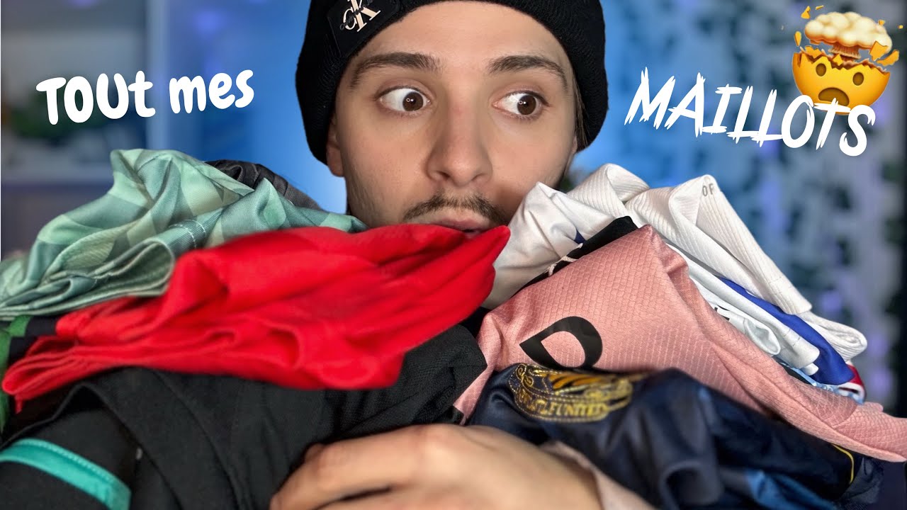 [ASMR] PRÉSENTATION DE TOUT MES MAILLOTS R2FOOT ⚽️💤