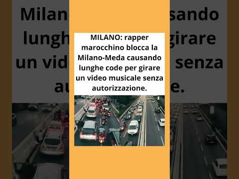 Video Milano: rapper marocchino blocca la Milano-Meda