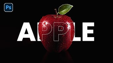 How To Make Transparent Text in Photoshop #photoshop #photoshoptutorial #text #texteffect #apple