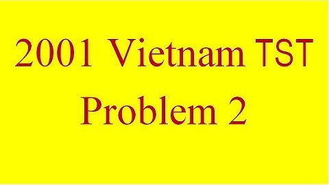 Symmedian - 2001 Vietnam TST Problem 2